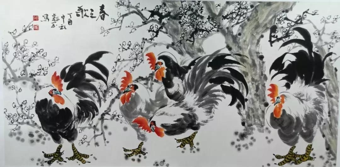 查看名家画雉鸡作品欣赏,王韬画鸡图片大全