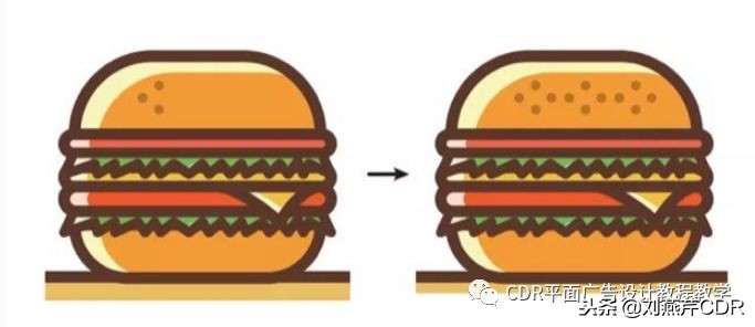 「AI教程」如何用AI绘制扁平化快餐图标教程