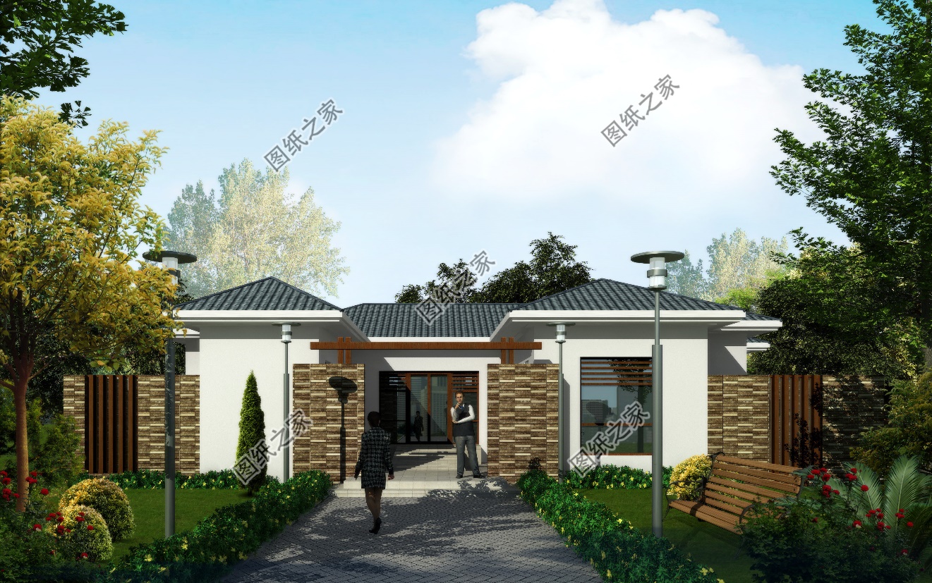 农村一层自建房简易户型推荐,农村一层简易小户型自建房户型图