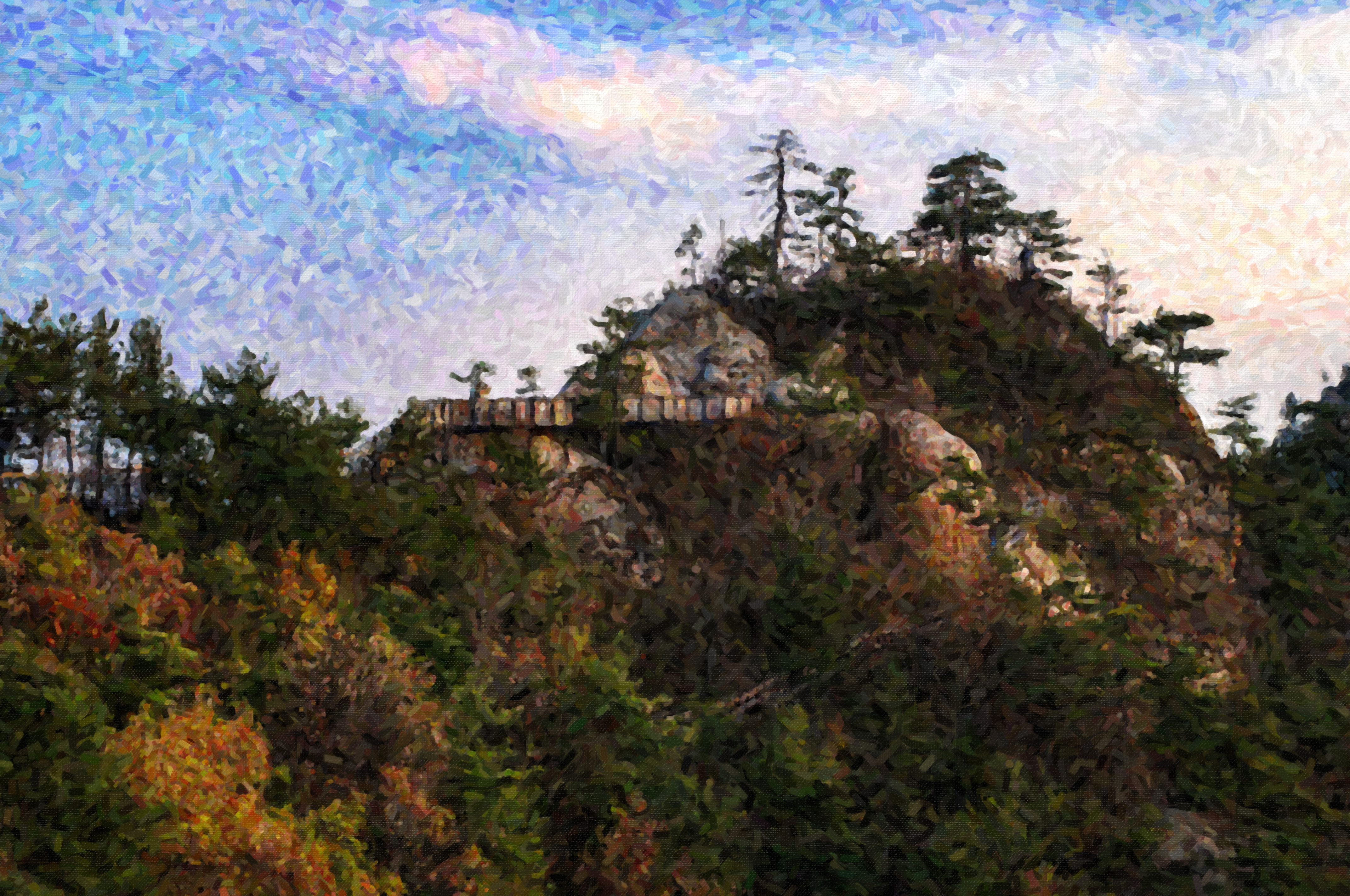 老界岭夏日风景,深秋山里的风景