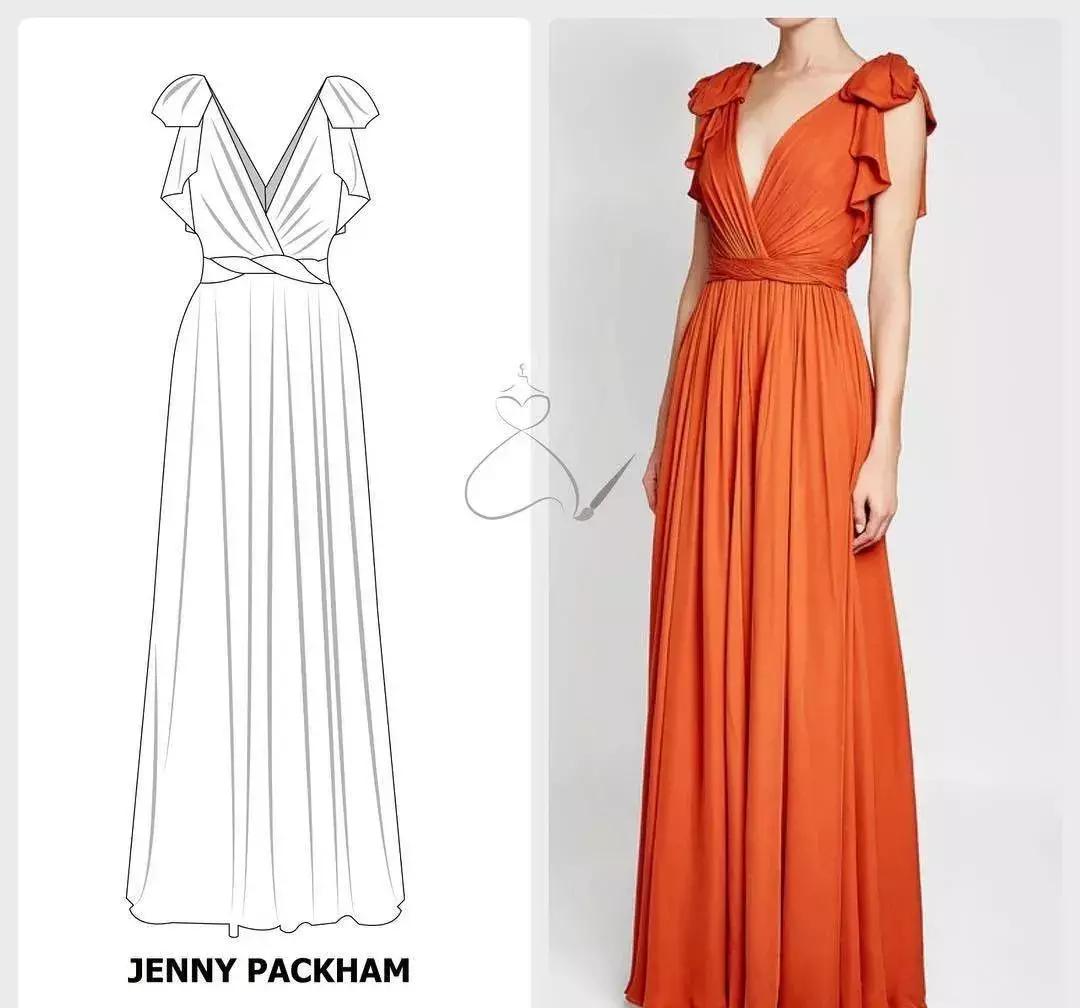 大摆长袖连衣裙30到40岁,四十岁红色高档新款有领连衣裙