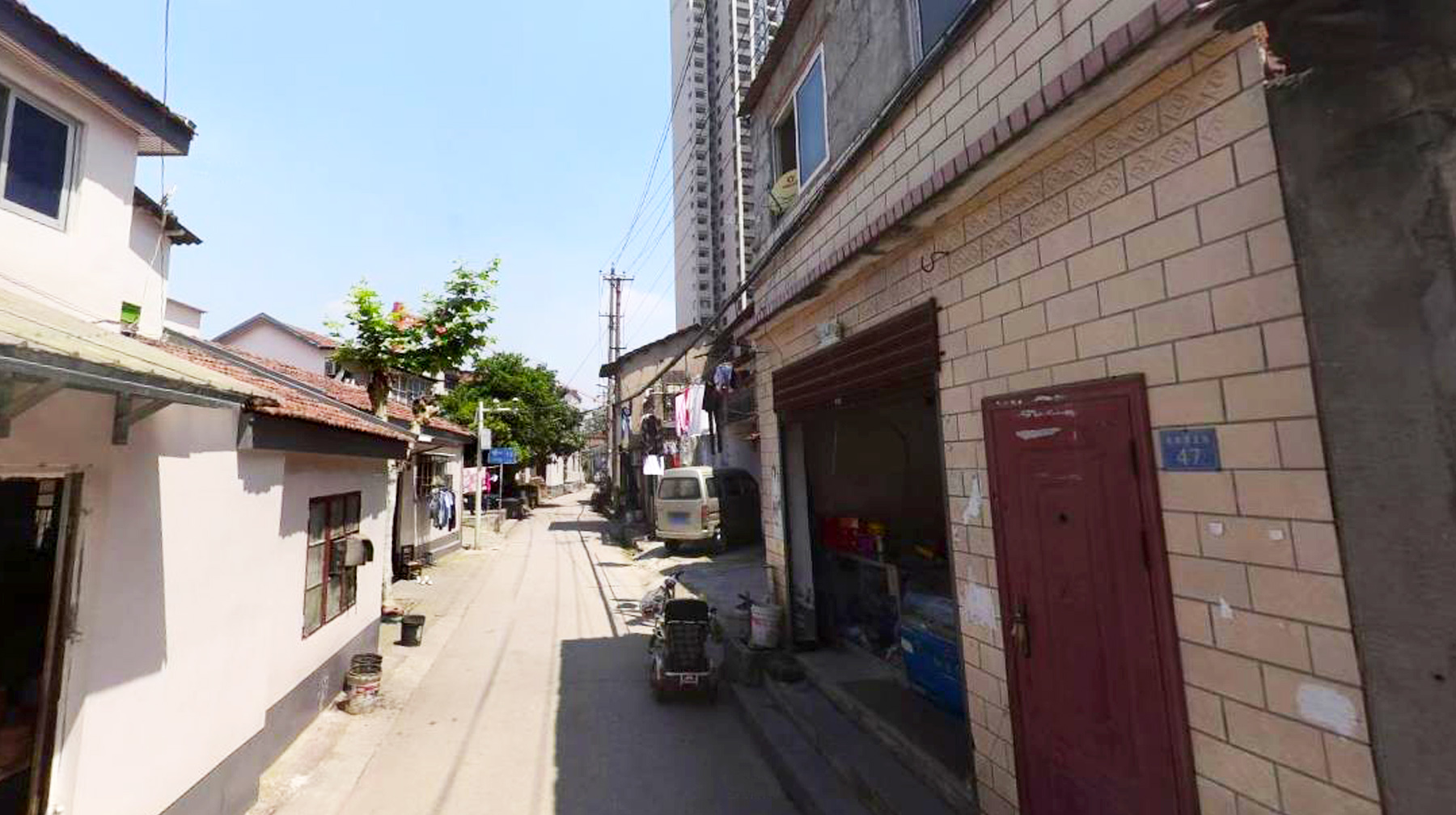 武汉市江岸区附近的城中村,武汉仅存的城中村