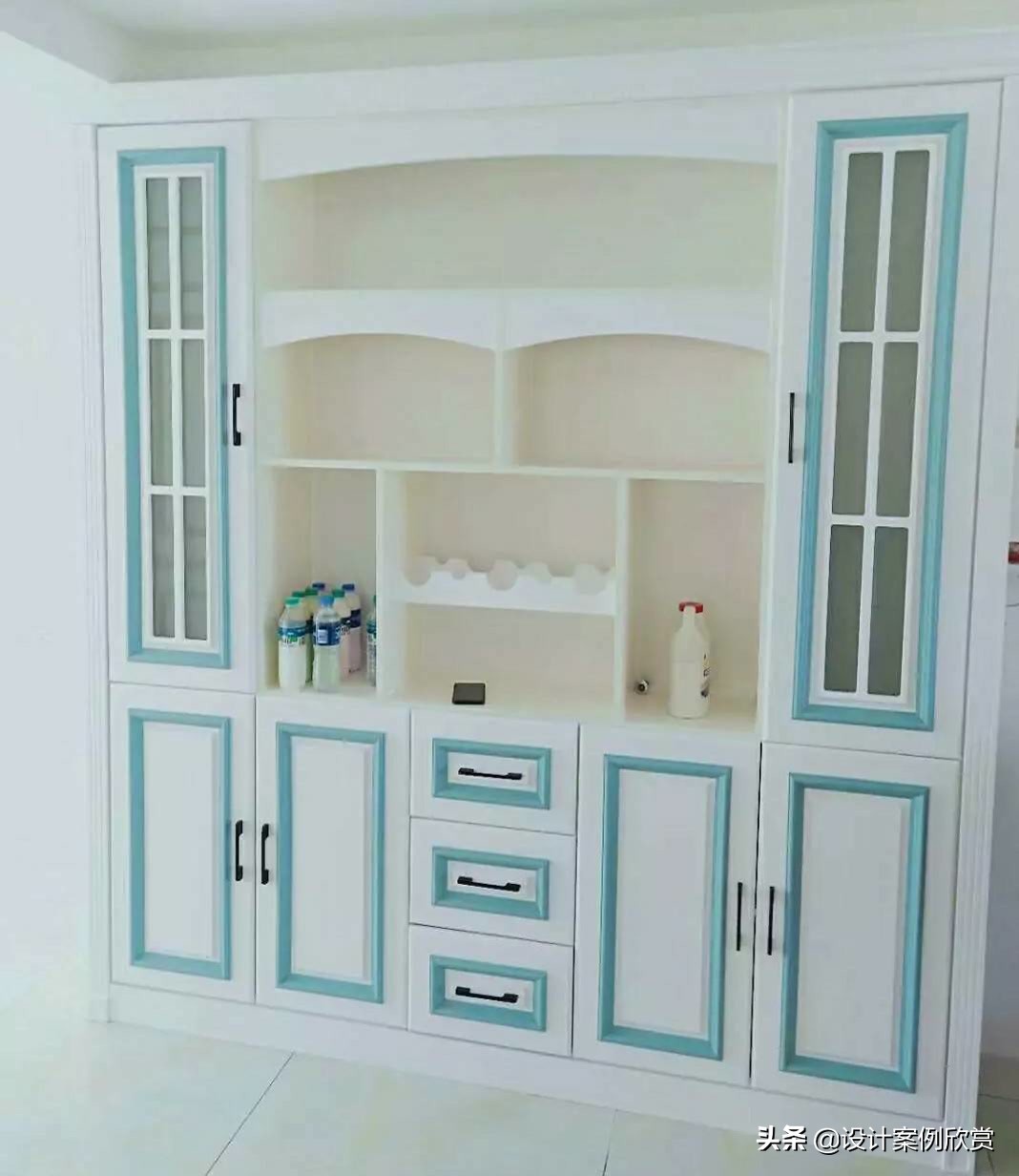 现代简约餐厅酒柜装修效果图大全,2021餐厅酒柜装修效果图