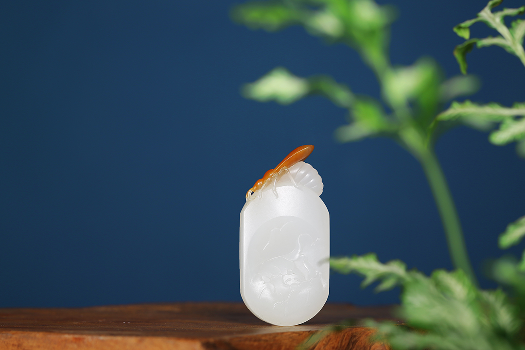 孤品和田玉雕,和田玉雕刻小蜜蜂