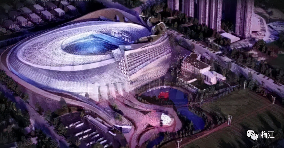 河西俯瞰,河西体育中心广场