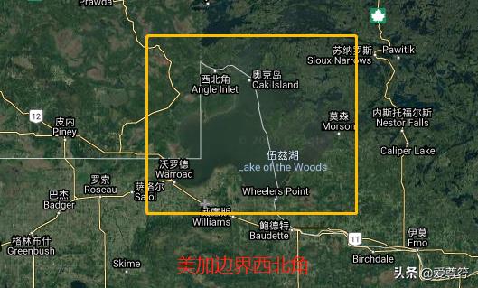 北纬49度美加边界线,美加国界线笔直北纬