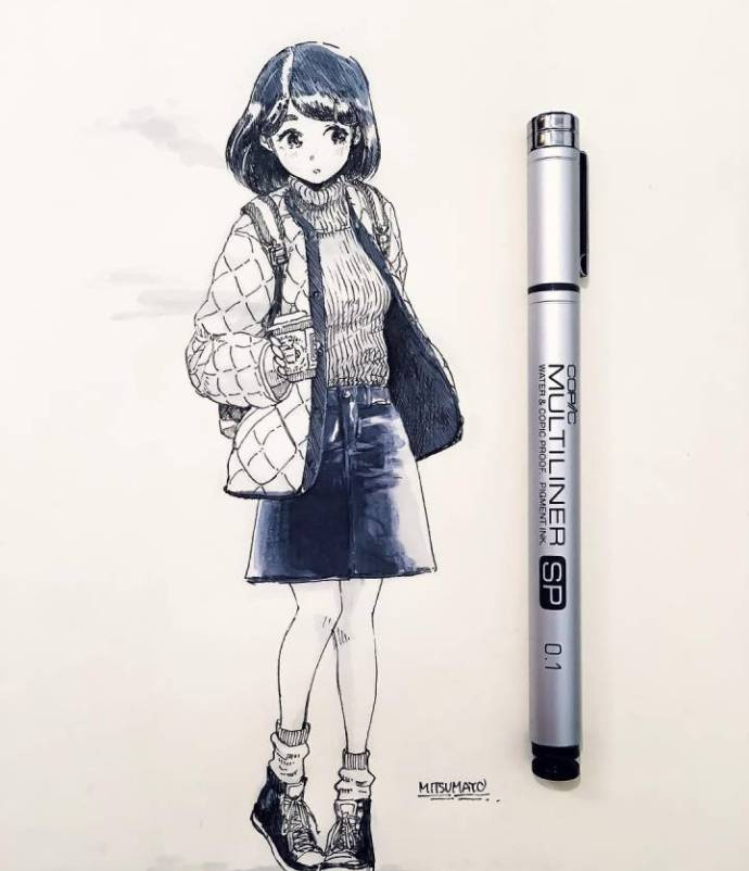 插画图片手绘简单黑白,插画黑白手绘ins涂鸦