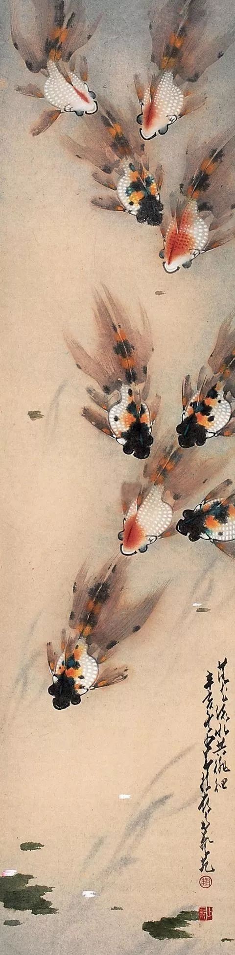 九如图真迹欣赏,国画九鱼图最好的画家