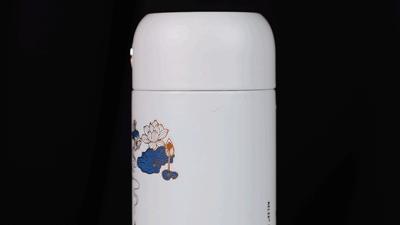 国风保温杯智能显温大容量,国风便携式保温杯