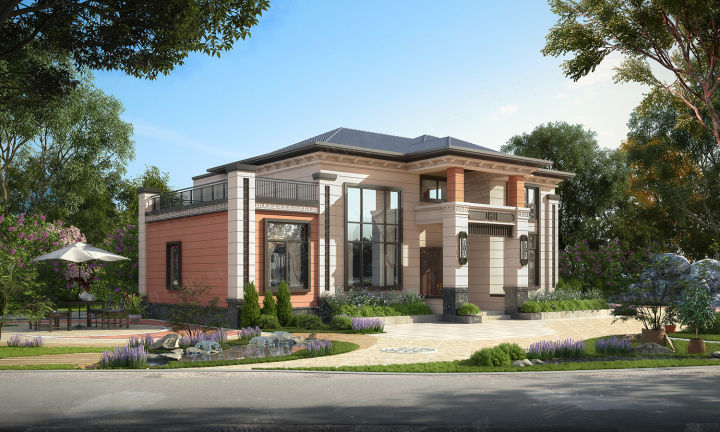 送一层大别墅,农村自建房图一层半别墅10万