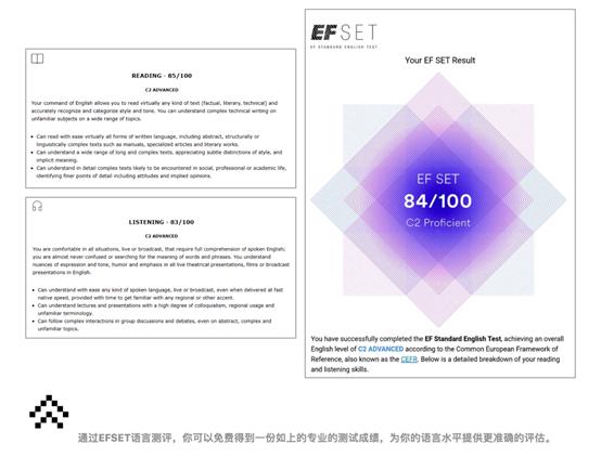efset语言评测中心上线,efset测试65分是什么水平
