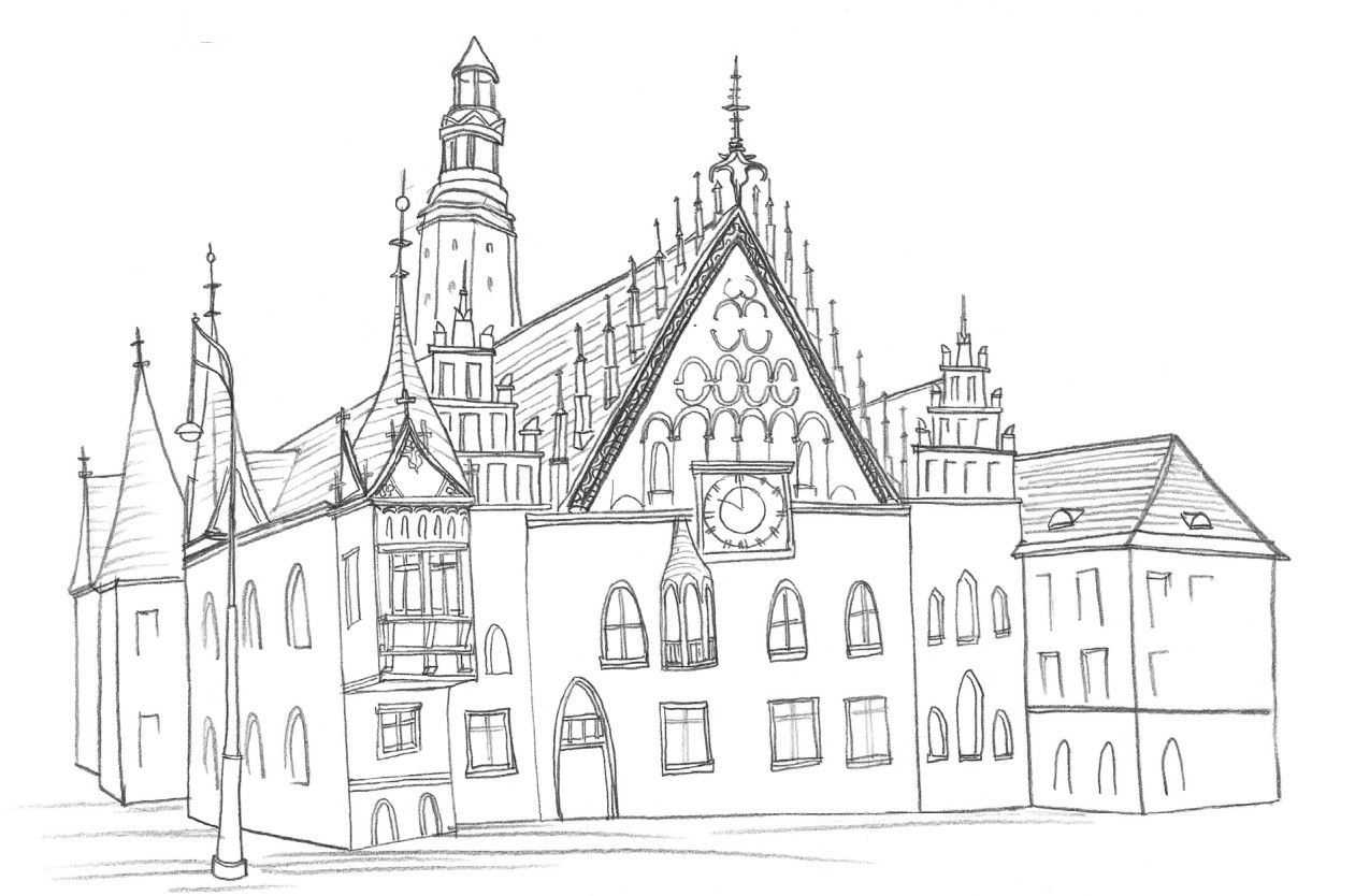 速写建筑入门基础画图片,速写画房子初学者入门教程