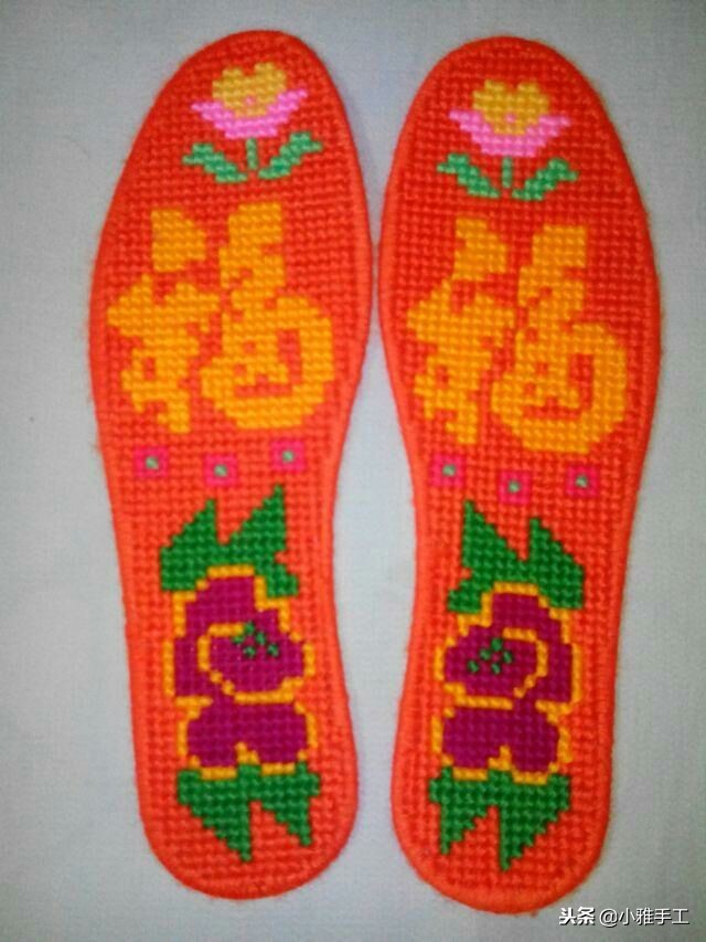 云南小巧妹自做鞋垫刺绣教程,孙姐手工刺绣鞋垫教程