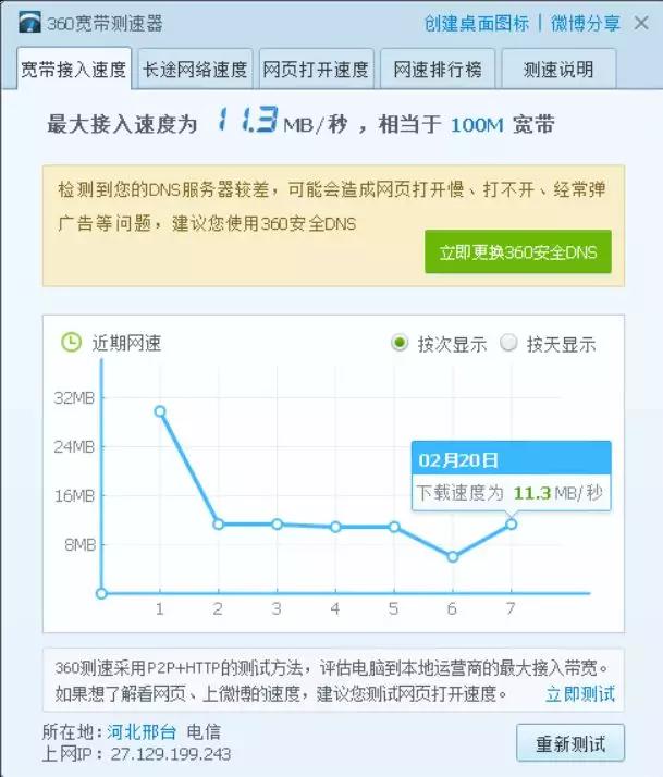 家里200m宽带但是速度不快,家里明明是300m为什么网速才100