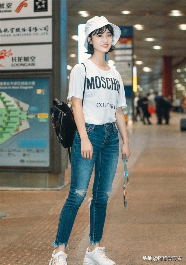 小个女生怎么穿更显高？快向王子文、沈月取经，会穿比例就是好