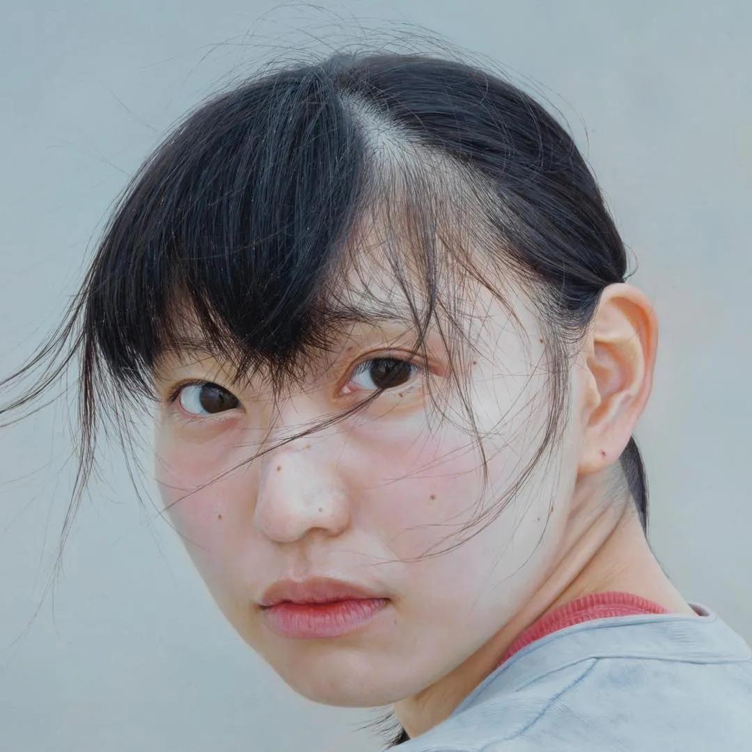 日本90后画家超写实绘画作品欣赏,日本画家画小清新少女