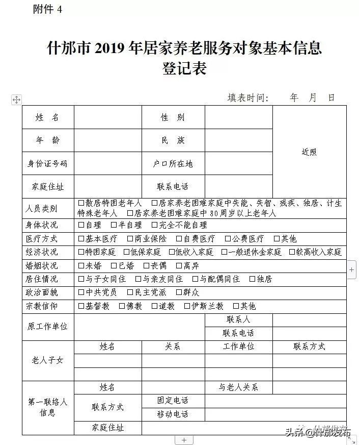 居家养老服务温暖老人心！！！——《什邡市2019年居家养老服务实施方案》
