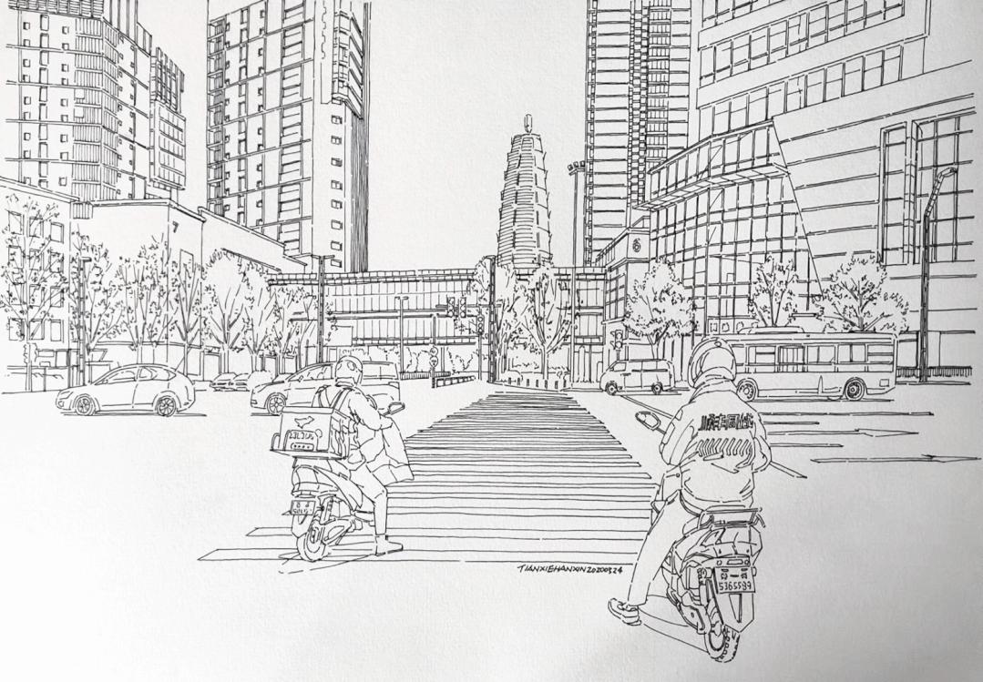 80后设计师用400张手绘，定格郑州记忆