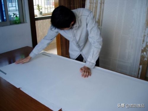 字画木框手工装裱全过程,字画装裱浆糊制作全过程视频