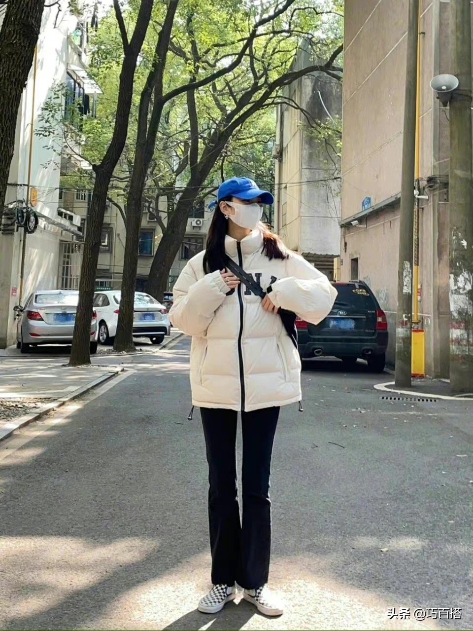 短款显瘦洋气羽绒服,短款羽绒服时尚高级感穿搭