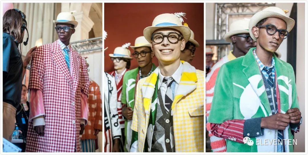 thombrowne2018男装,ThomBrowne2018春夏男装闭场造型