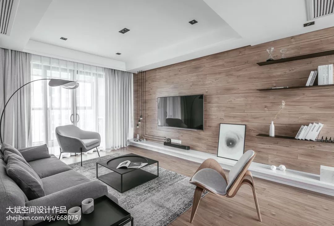 房间墙上装木板效果图,墙上装木板