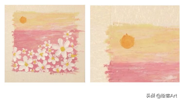 怎么用油画棒画好看的花海简单的,怎么用油画棒和刮刀画出一幅花海