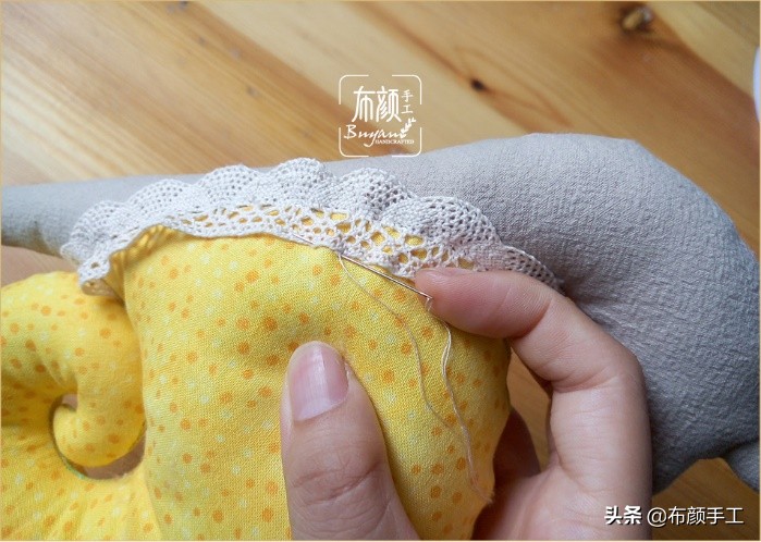 布艺兔子玩偶手工,牛仔布艺小熊手工