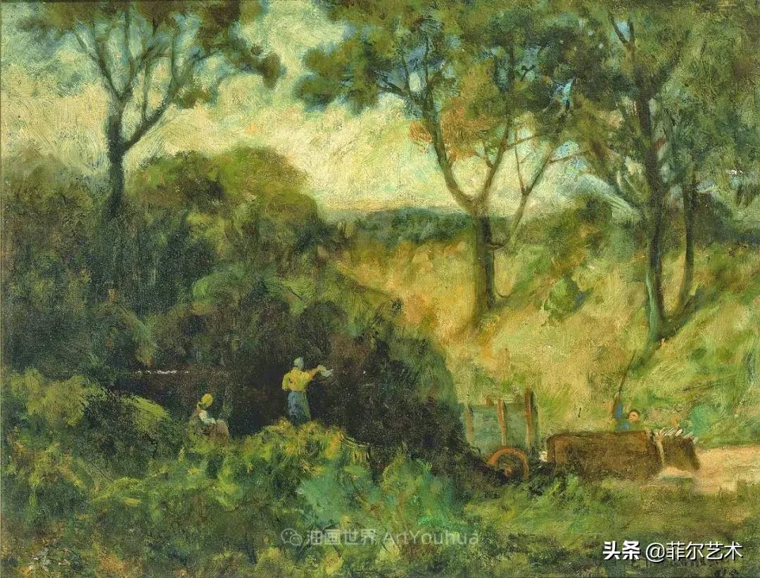 欧洲田园油画风景图片大全,古典油画风景美丽乡村