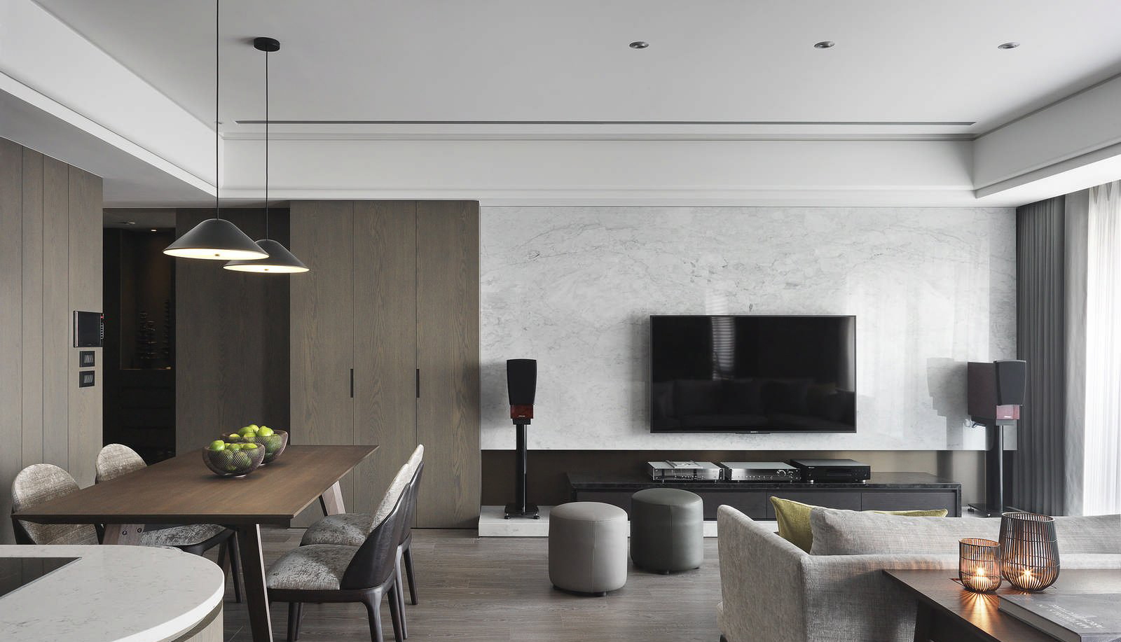 房子装修漂亮便捷的背景墙来啦,背景墙较短新中式效果图大全