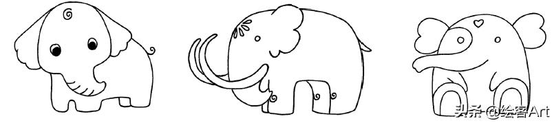 手把手教简笔画手帐素材,简笔画小猪猪超可爱手帐边框图案