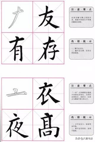 欧阳询楷书九成宫基本笔画怎么写,曹全碑基本笔画欧阳询楷书教学