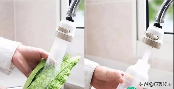 国货新品防溅水花洒，洗碗碟360°一冲即净，1年节省300块水费