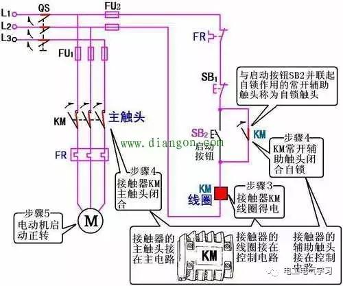 交流接触器1210与1810怎么接线,cjt1-10交流接触器实物接线图解