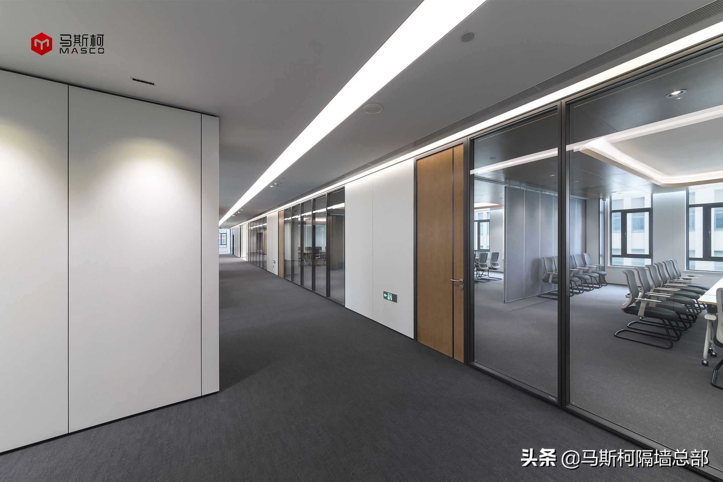 办公室防火玻璃隔断图片,办公室断桥铝防火大玻璃隔断