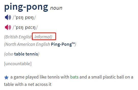 乒乓英语pingpong怎么读,乒乓球英文字母怎么说