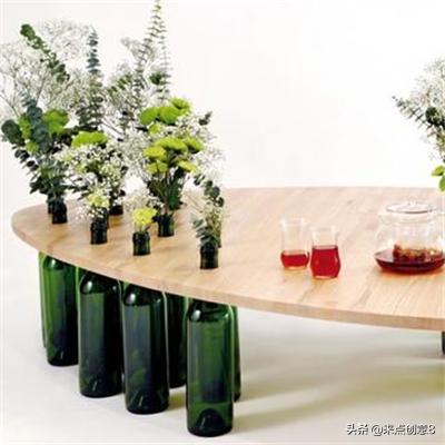 高高的葡萄酒瓶怎么利用,葡萄酒瓶高级创意