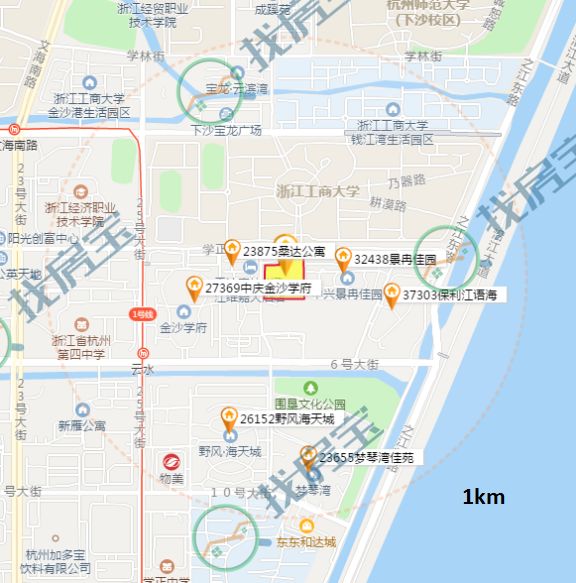 下沙房价梯度成型，沿江购房友好性提升，大学城北怎么办