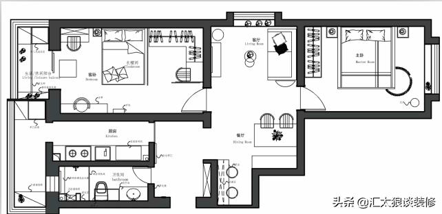 她家装修很简单,她家两居室装修太惊艳了