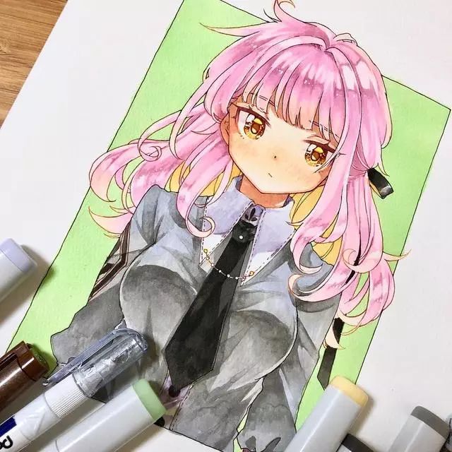 马克笔手绘画动漫,马克笔手绘动漫临摹素材