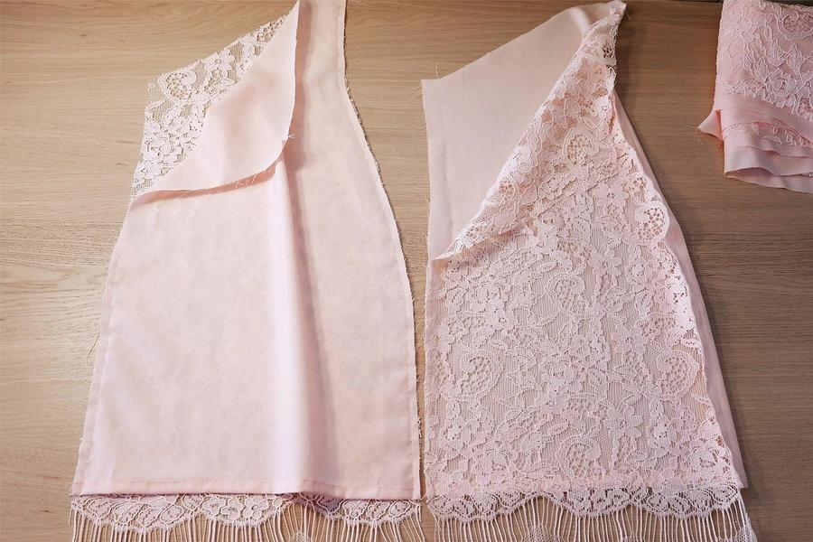 短款包臀裙裁剪缝制教程,包裙开叉缝制方法图解