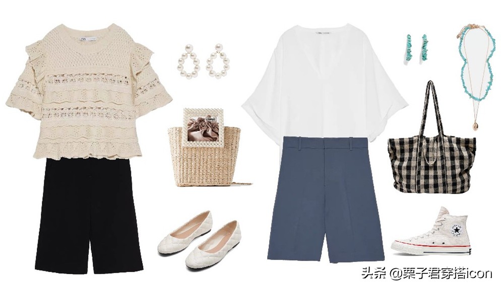 冬季焦糖色百慕大短裤搭配图片,秋冬百慕大短裤搭配