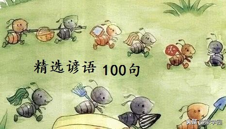 谚语句句饱含智慧,谚语大全100句经典短句