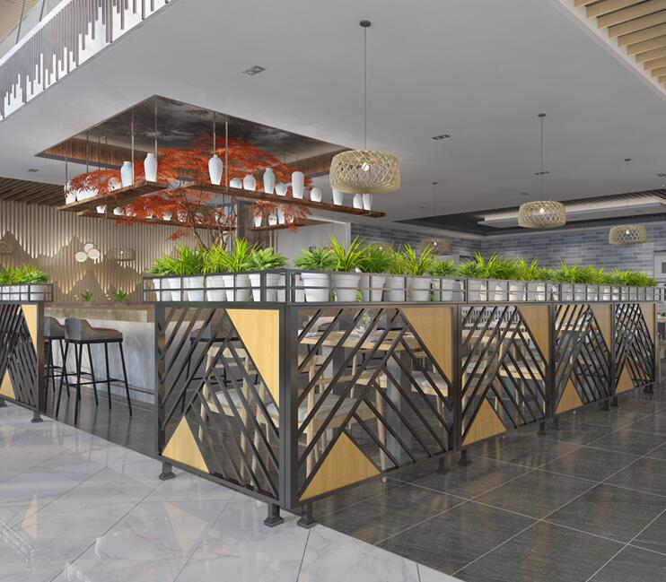 客厅与餐厅屏风隔断柜效果图大全,餐厅隔断设计高级感