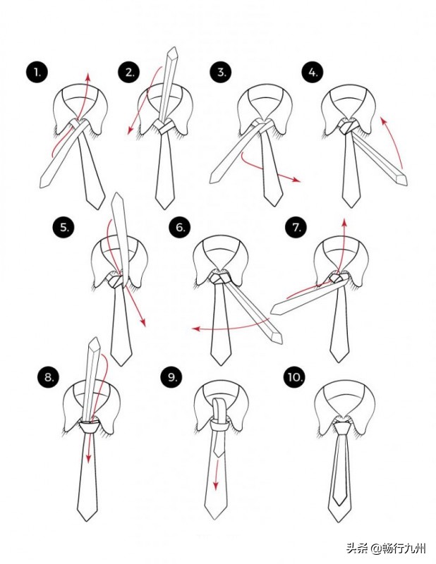 绅士领带打法,领带的十种新打法教程
