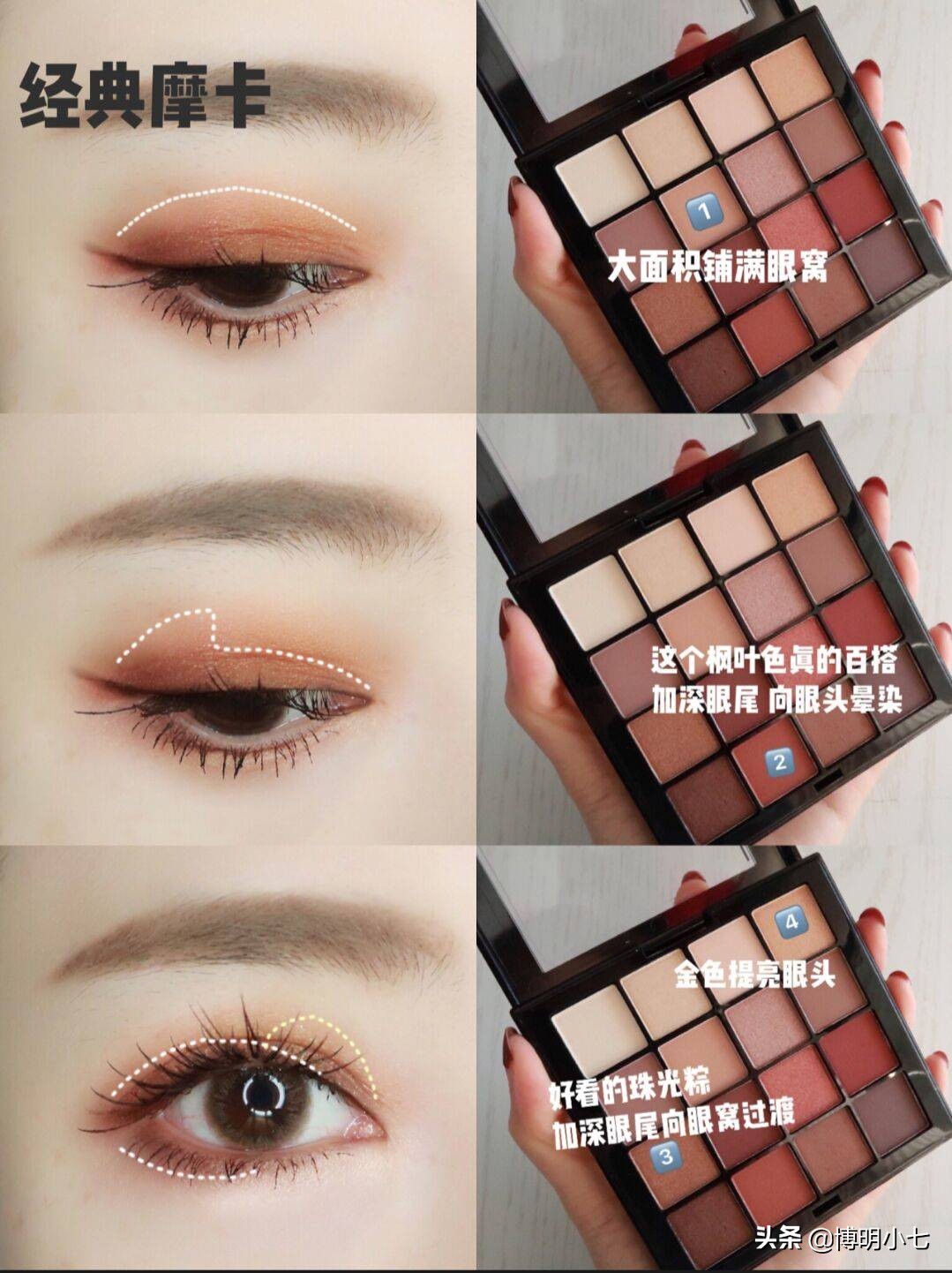 欧莱雅眼影盘16色眼妆教程,nyx眼影盘16色使用教程图纸