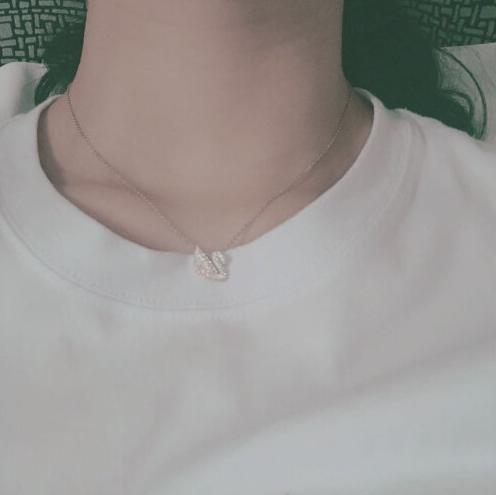 施华洛世奇渐变小天鹅项链,施华洛世奇小天鹅好评