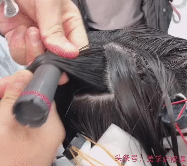 烫发排杠学习,烫发卷杠课程