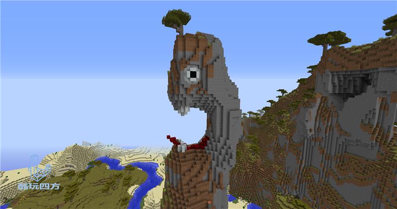 我的世界红色湖泊,我的世界不小心发现心形湖泊