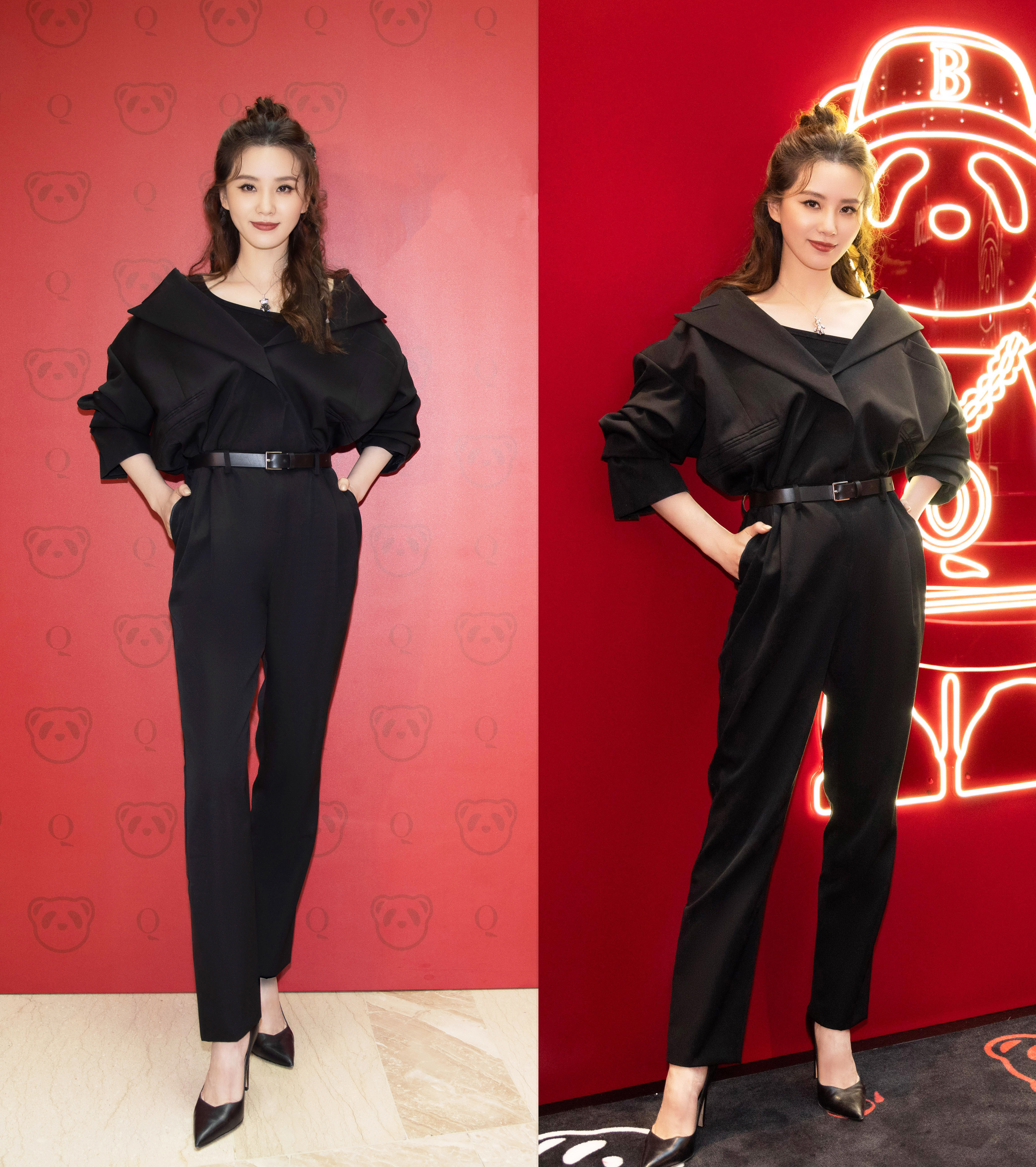 潮酷又显瘦的all black穿搭:刘诗诗景甜优雅,王子文欧阳娜娜酷美